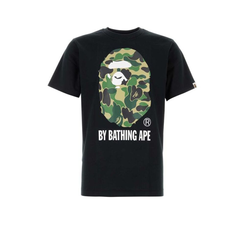 Bape Men Black Cotton Abc Camo T-Shirt